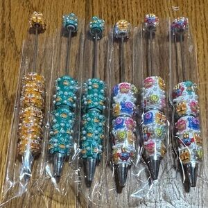 Set of 6 SpongeBob SquarePants  Decorative DIy pens  — Multicolor (Set)